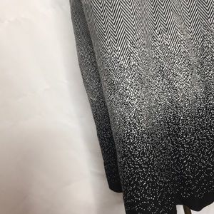 Beautiful black and white knit skirt